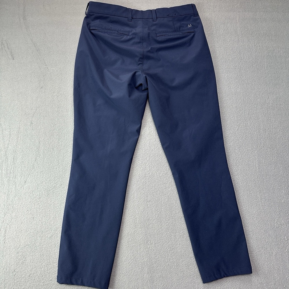 Mizzen Main Helmsman Slim Fit Performance Stretch Pants 32x30 Mens Blue Chino - Picture 9 of 10